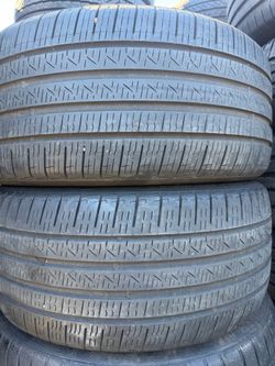 (2) 245/40R18 PAIR OF USED TIRES PIRELLI 65% LIFE !!