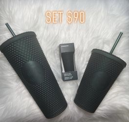 Green Studded Starbucks Set