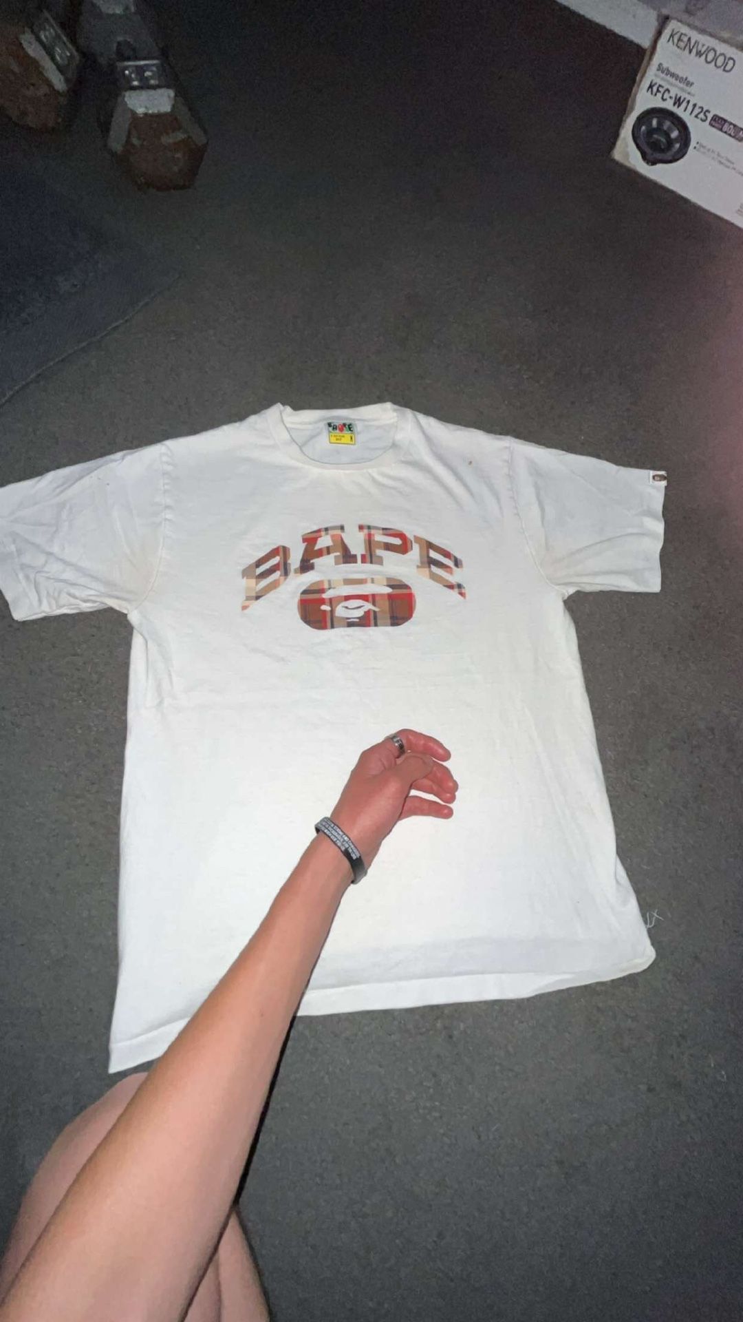 Bape White T-Shirt/Authentic