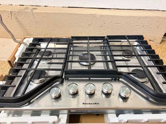 KitchenAid 30” Stainless Steel 5-Burner Gas Cooktop