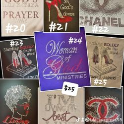 Blackexpress55  Rhinestone T- Shirts