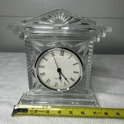 Vintage Crystal Quartz Clock by Royal Limited
