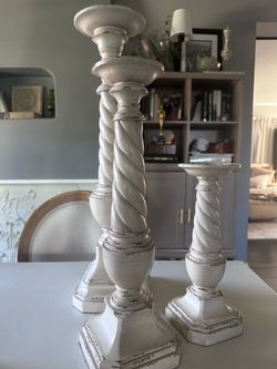 3 candle holders