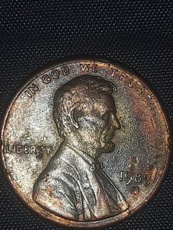 1989 d lincoln penny colectible rainbow and multiples errores