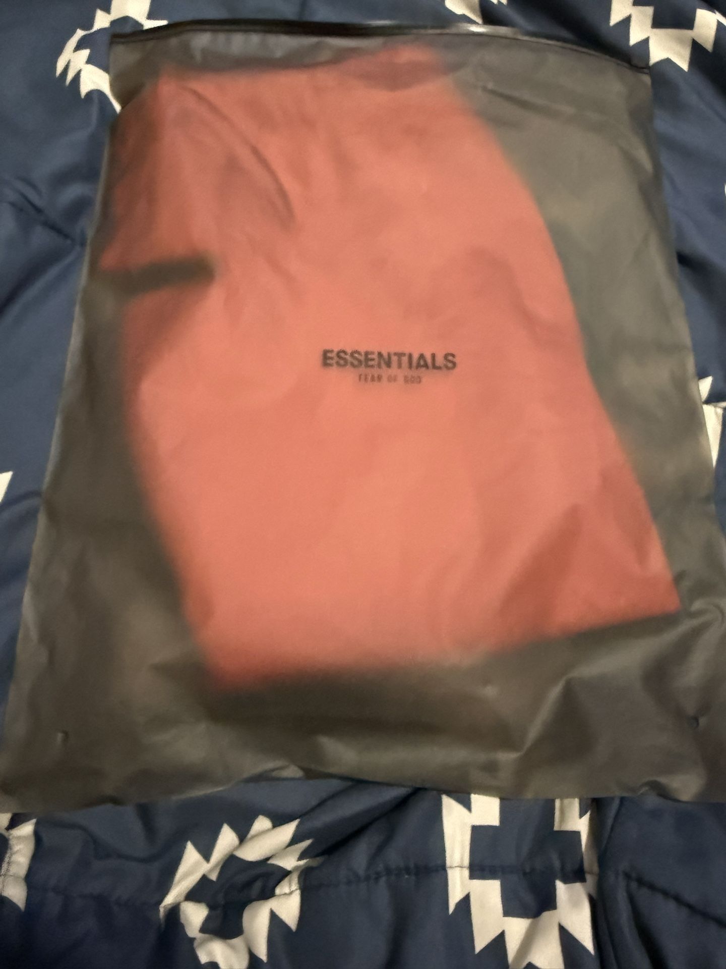 Essentials Shorts Coral Small 100% Authentic