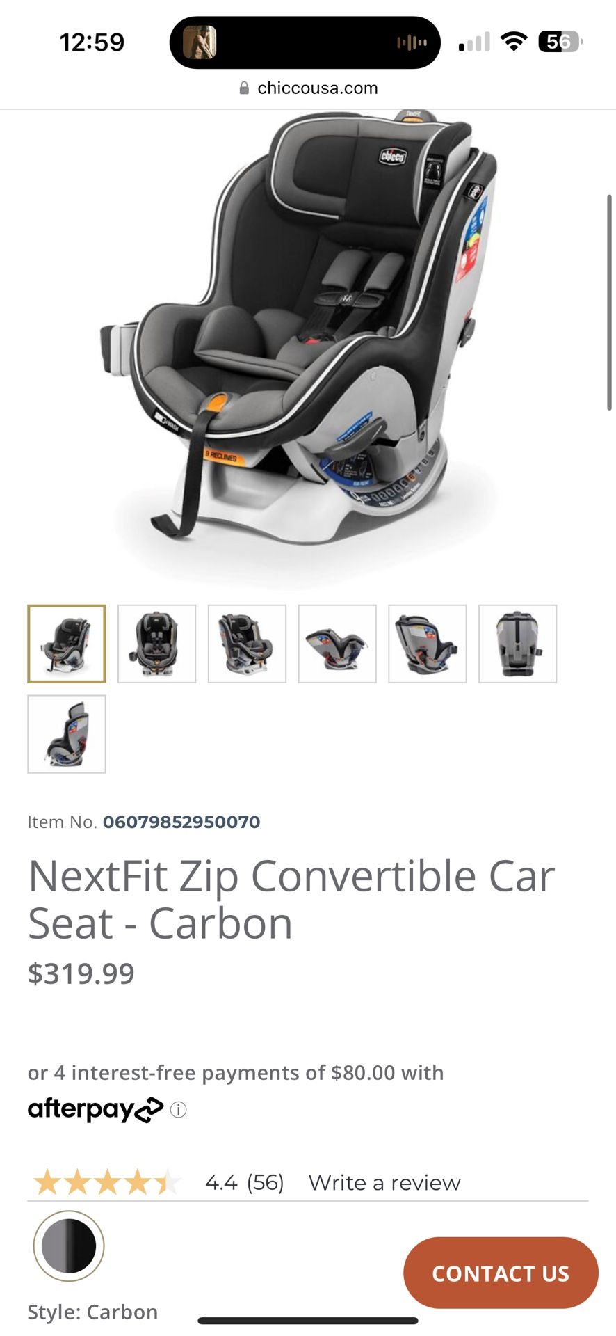 Chicco Nextfit Zip Car Seat 
