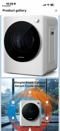BANGSON Compact Portable Clothes Dryer