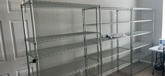 3 Trinity commercial wire shelving racks storage