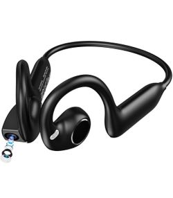 FUNNYPANDA Bone Conduction Headphones, Open Ear Earbuds (App Required) Open Ear Headphones with Camera, Bluetooth Bone Headphones with Microphone, Lig