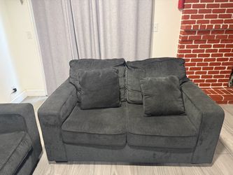 Grey couches