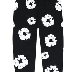 Denim Tears Cotton Wreath Sweatpants Size Small Black 