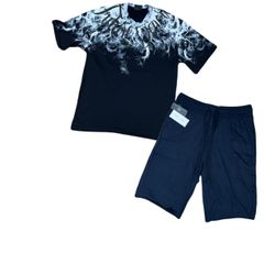 Men's shirt and shorts outfit