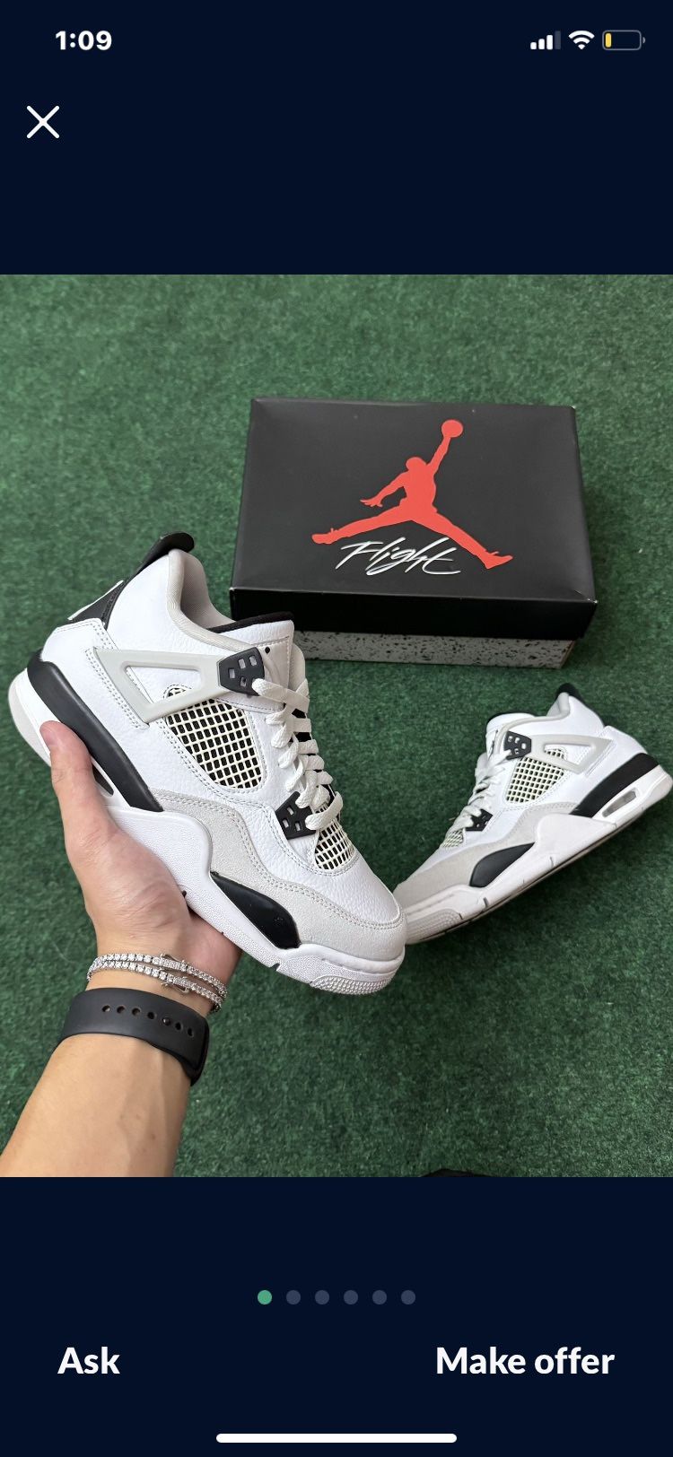 Nike Jordan 4 Military Black