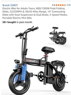 GWEIT Sport Folding Electric bike for adults and teens