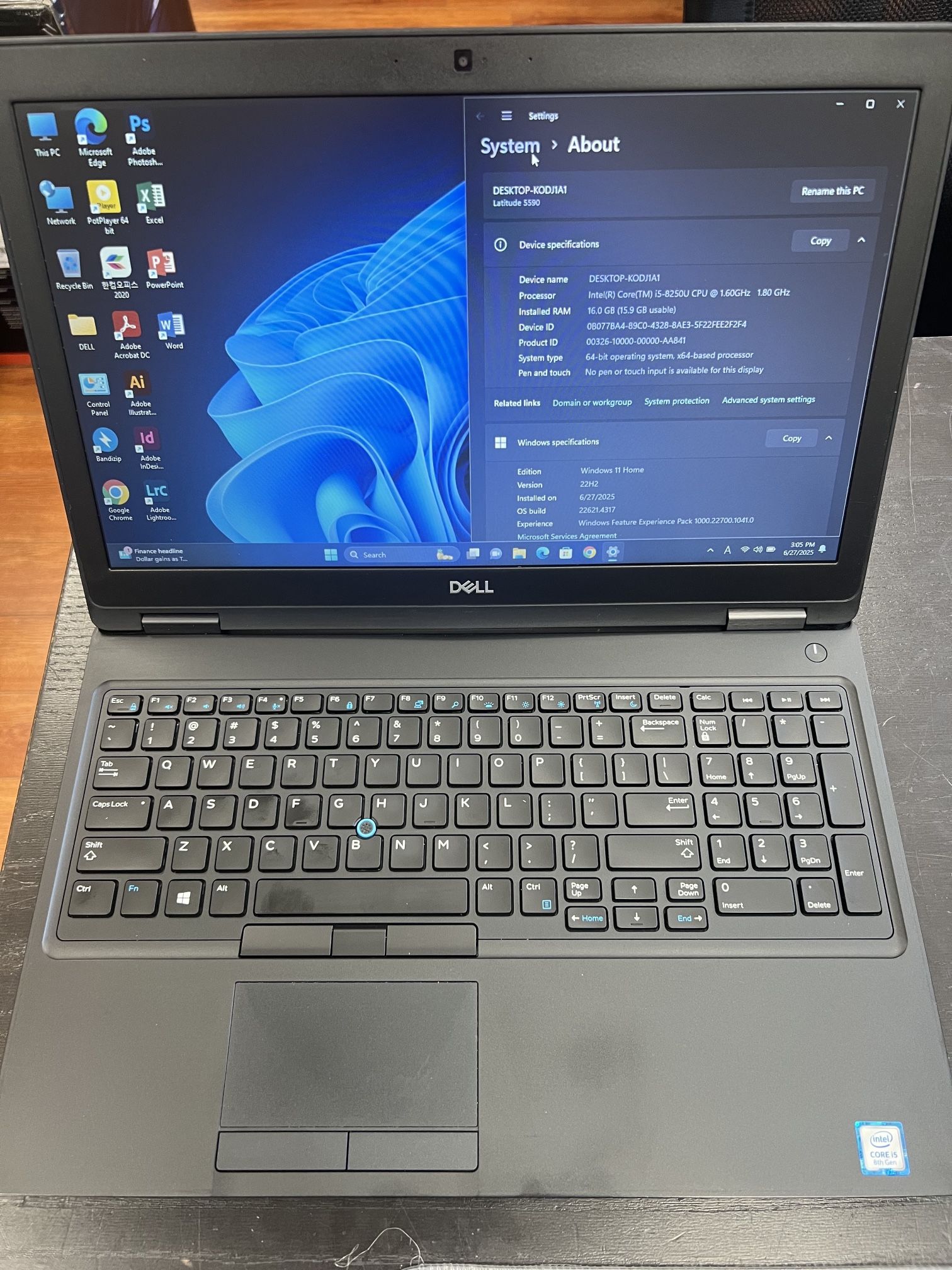 Used Dell Laptop (15.6inch)