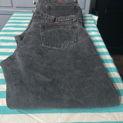 Black Rustler Jeans 38x30