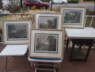 A SET OF BEATIFUL LANDSCAPE PRINTED PAINTING