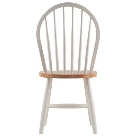 Winsome Wood Windsor Chairs, PC, RTA, Natural White