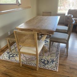 Dining Room Set Table & Chairs With Bench Pottery Barn