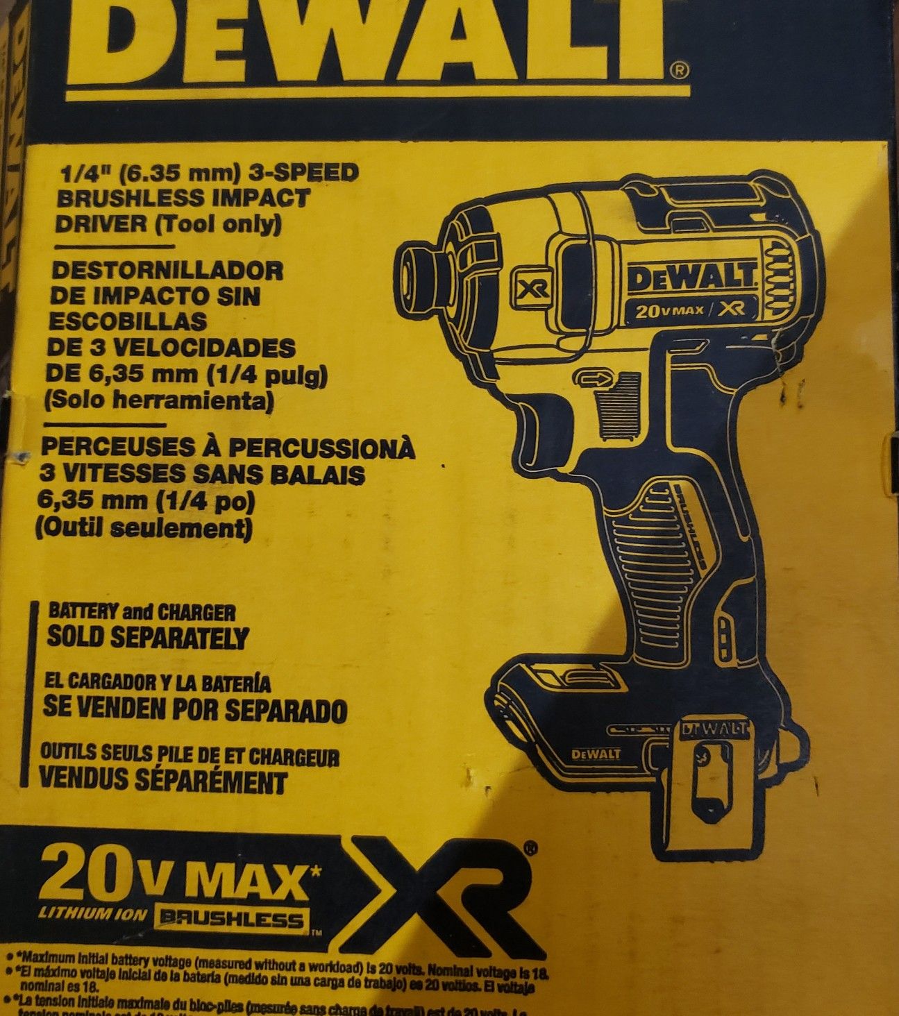Dewalt 1/4" impact driver