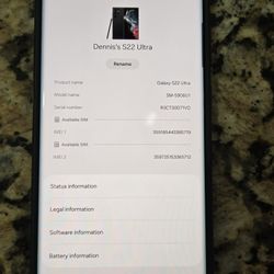 Samsung Galaxy S22 Ultra Unlocked Fully Paid Off