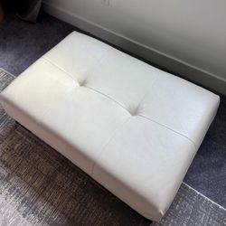 Leather Ottoman/ Large Ottoman/ Bench to use as Chair/ Foot Rest/ Sofa Extension/ Coffee Table in time for the Holiday