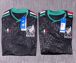 Adidas Mexico soccer jersey in black NEW