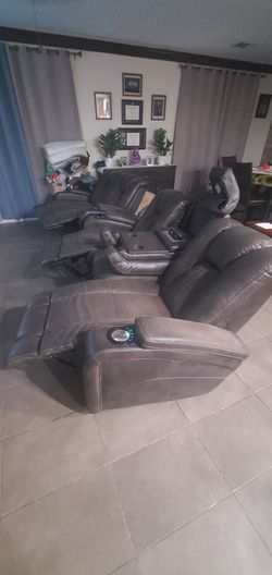 Leather couches