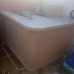 A Pup Table  For Outside Comes With One Bar Stool 