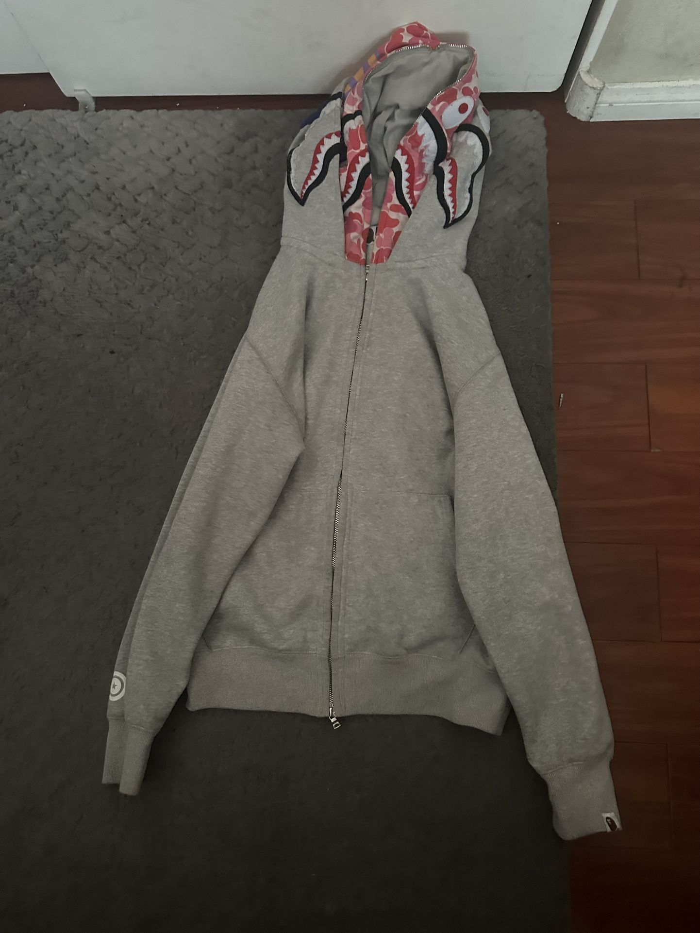 Double Hooded Bape Hoodie Authentic Size Large