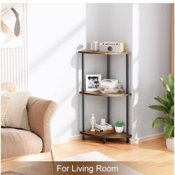 3-Tier Corner Shelf Stand 29.5"