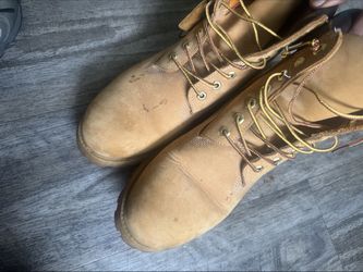 Timberland 6-Inch Premium Waterproof Boots – Wheat Nubuck, Men's Size 10