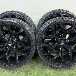 NEW 26 inch snowflake wheels wrapped in 305/30r26 rbp rt tires.