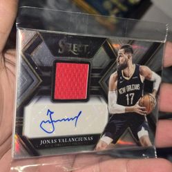 Jonas Valanciunas Autograph Game Worn Patch #ed /199 KINGS