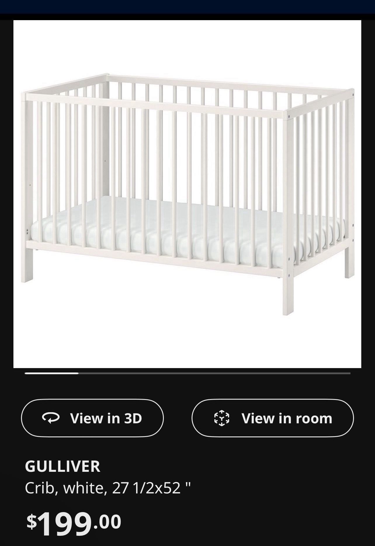 IKEA Crib + Mattress