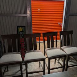Sits 8People Four Chairs, One Bench