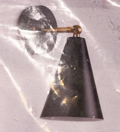 Wall Sconce Lamp Black 1 Pc