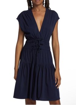 Derek Lam 10 Crosby Deep Blue Midi Dress