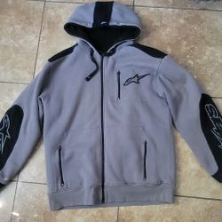 Alpinestars Chrome Air Sport Hoodie in gray heather and black. 