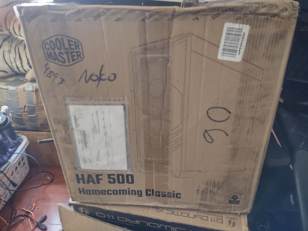 Cooler Master HAF 500 H500-WGNN-S00/ Plastic / Tempered Glass ATX Mid Tower Gaming Case
