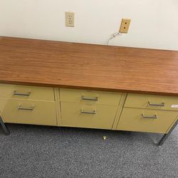 Mid-Century File Desk Collectible