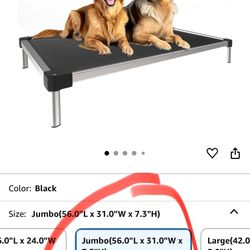 FXW TitanNest Cooling Chew-Proof Elevated Dog Bed, Washable Raised Cot for Outdoor/Camping/Indoor Use, Waterproof & Durable Pet Bed for Extra Large Do
