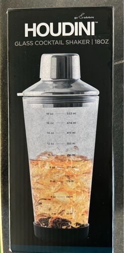 Houdini Glass Cocktail Shaker 18oz