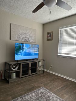 TV Stand for 65+ Inch TV, Industrial Entertainment Center TV Media Console Cabinet