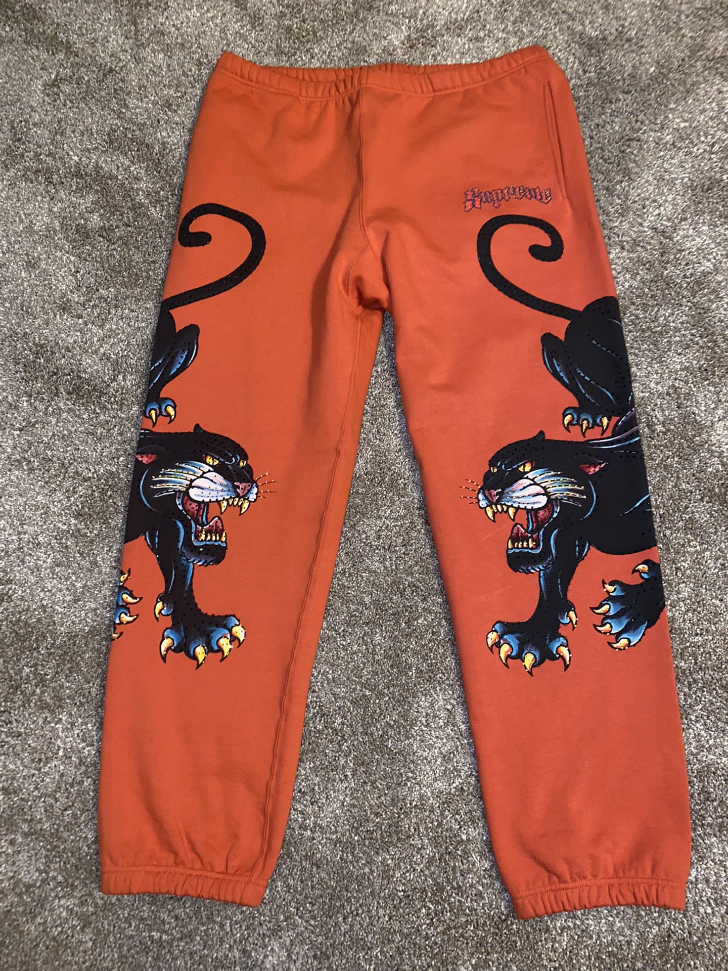 Supreme Panther Burnt Orange Sweatpants 