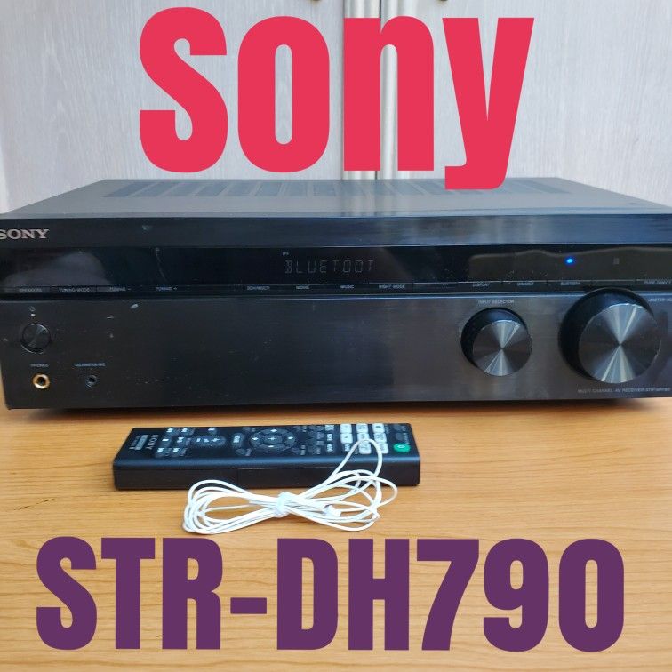 Sony STR-DH790 Bluetooth 7.2 Channel Receiver Remote FM Antenna  24 Hours To Test It