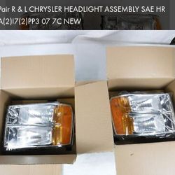 Pair Of Truck Headlights