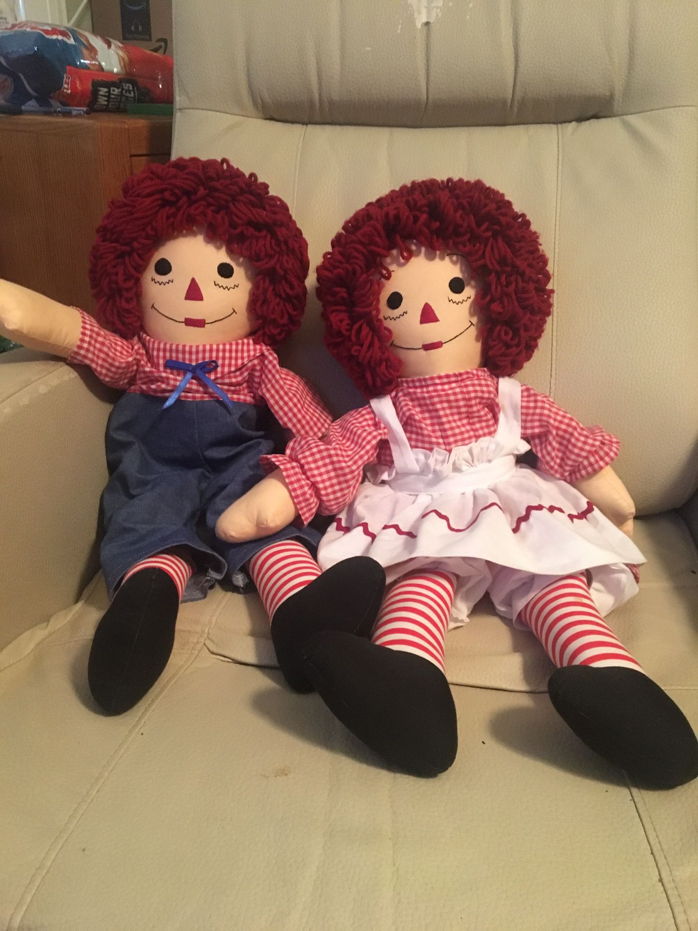 LARGE Raggedy Ann and Andy
