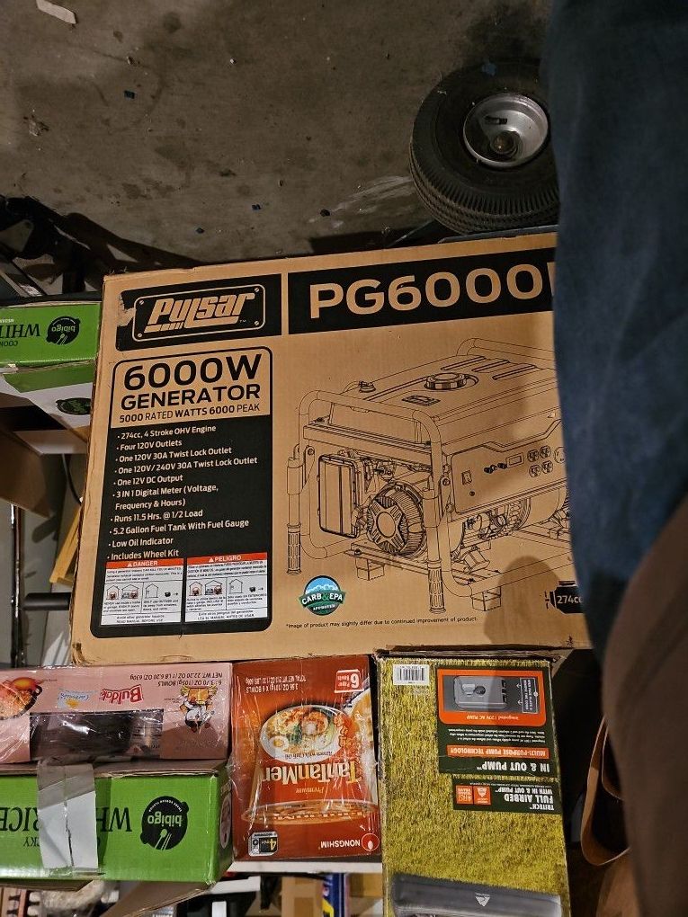 Brand new pulsar 6000 watt generator