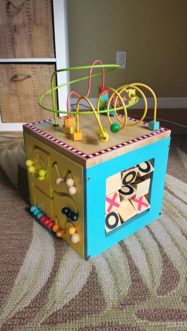 Parents Activity Cube/Parents Wooden Block/Parents Battat Wooden Cube/Maze/Activity Center